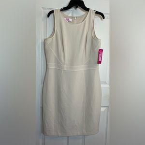 9 & Co Day to Dinner Ivory Ladies Sleeveless Dress Size 14